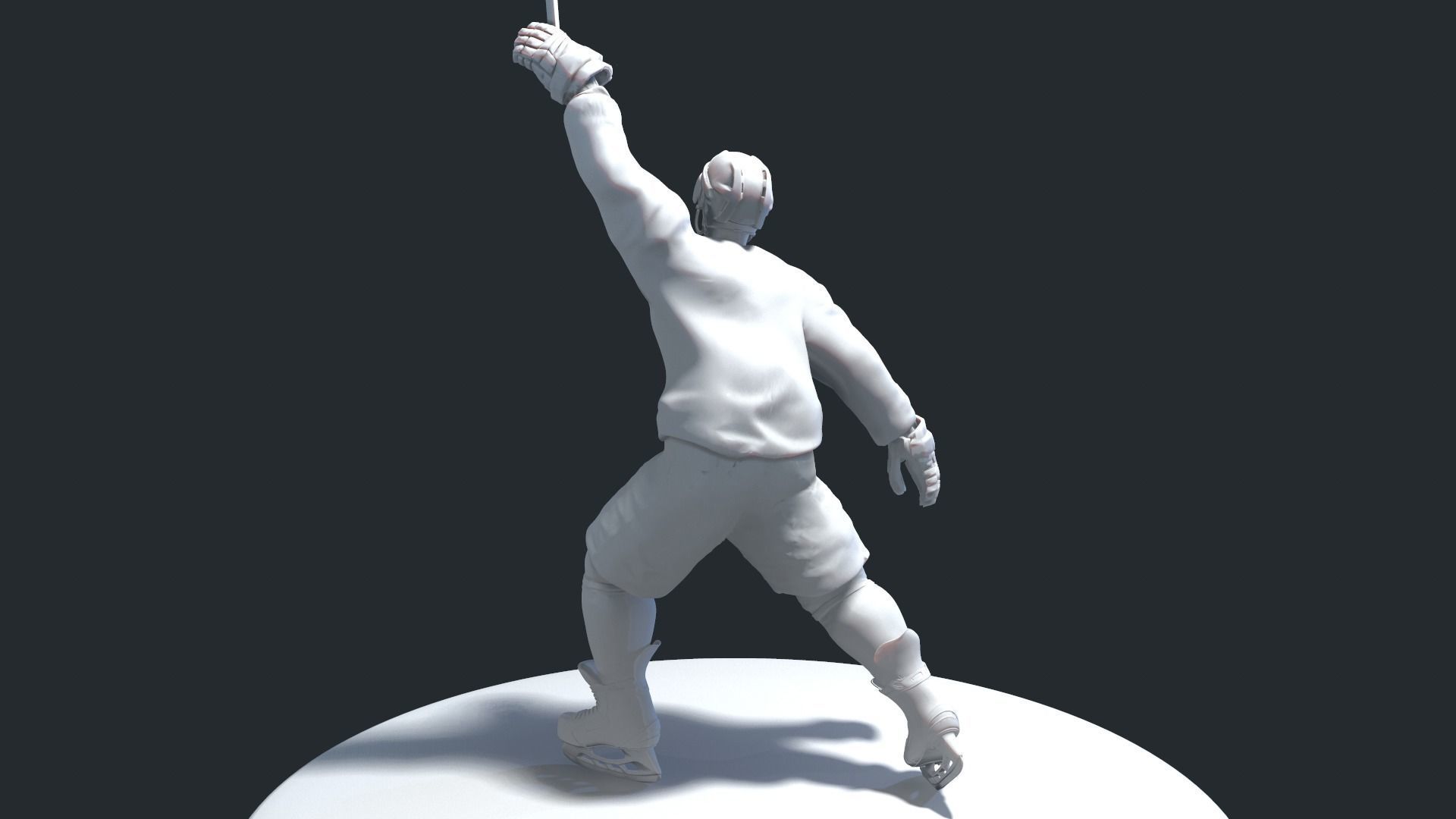 HOCKEY PLAYER POSE 8 MODEL NO TEXTURE 3D print model_5