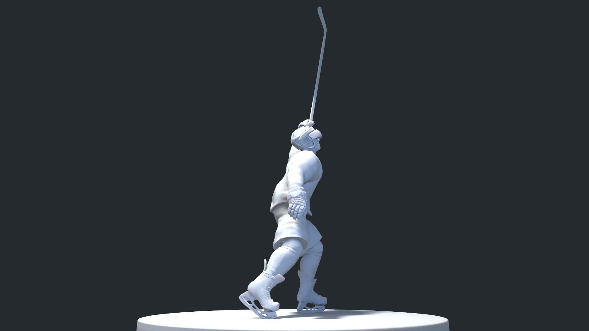 HOCKEY PLAYER POSE 8 MODEL NO TEXTURE 3D print model_3