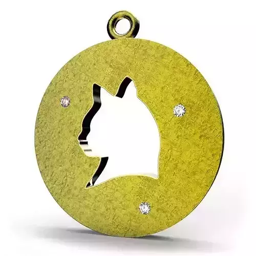 Cat Flat Pendant design
