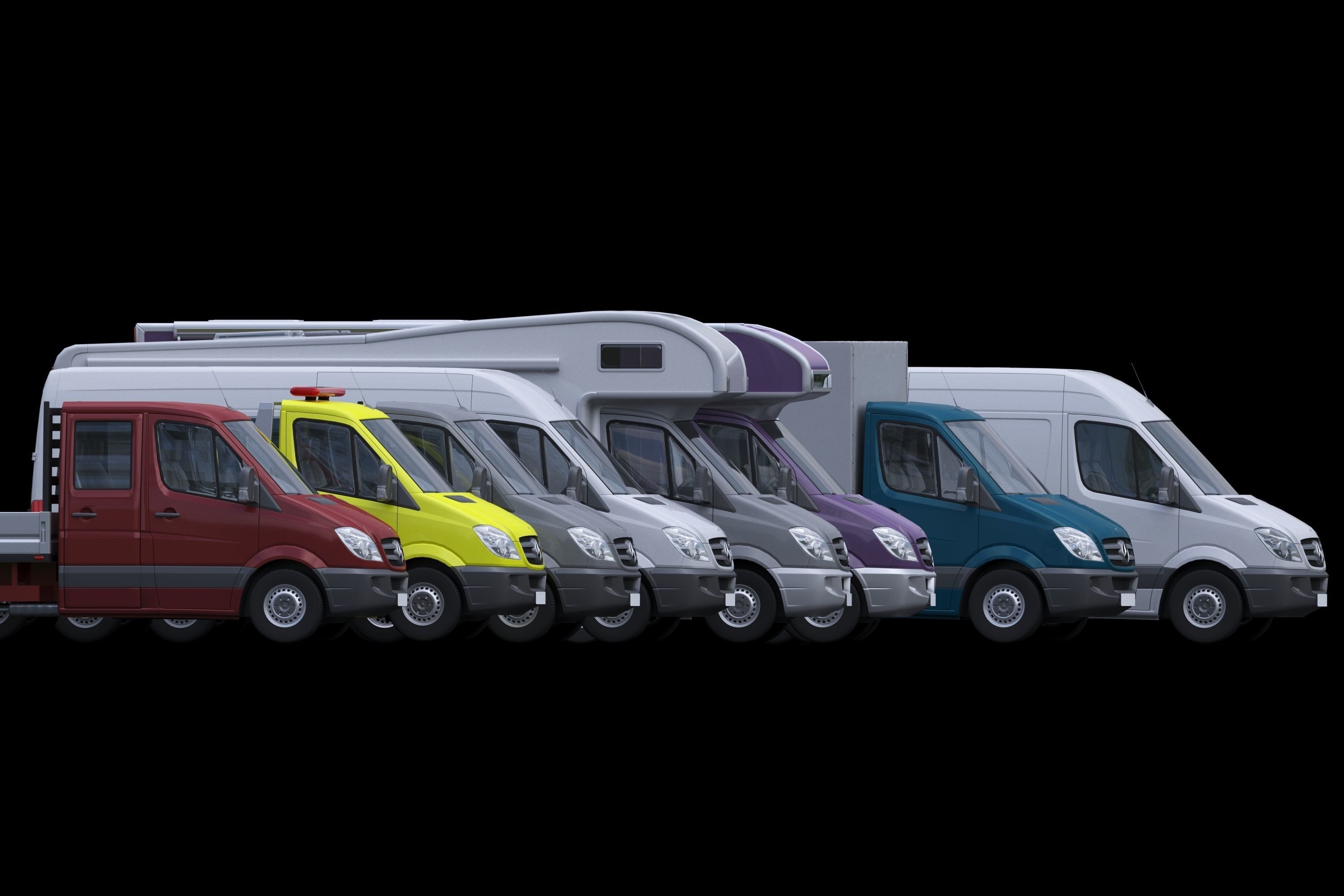 Sprinter 9 models 3D Model Collection_3