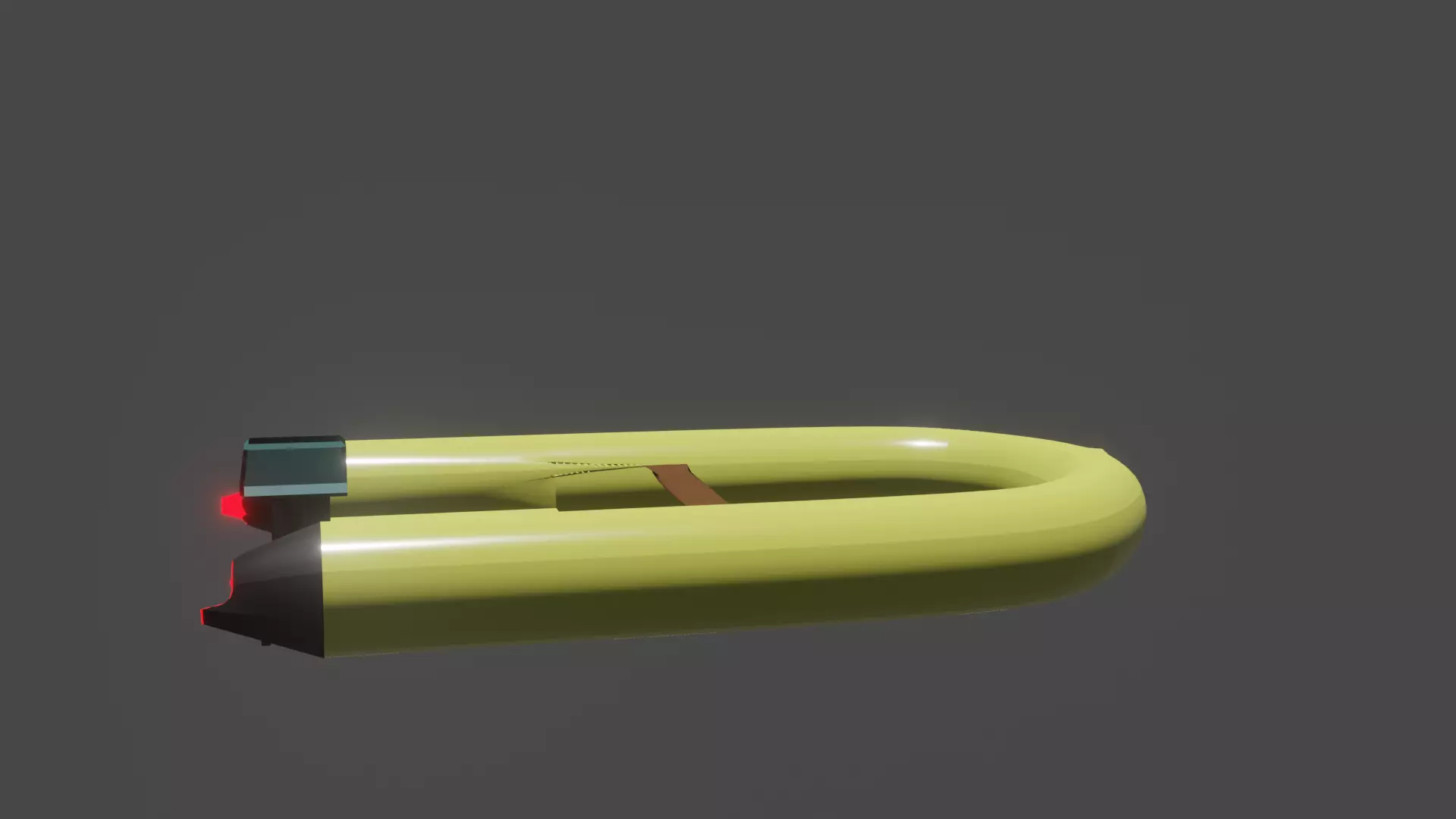 Boat lowpoly banana Free low-poly 3D model_0
