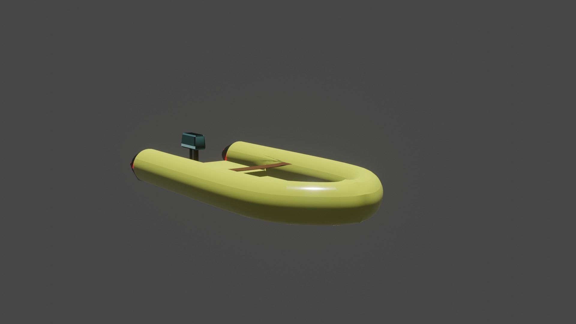 Boat lowpoly banana Free low-poly 3D model_3