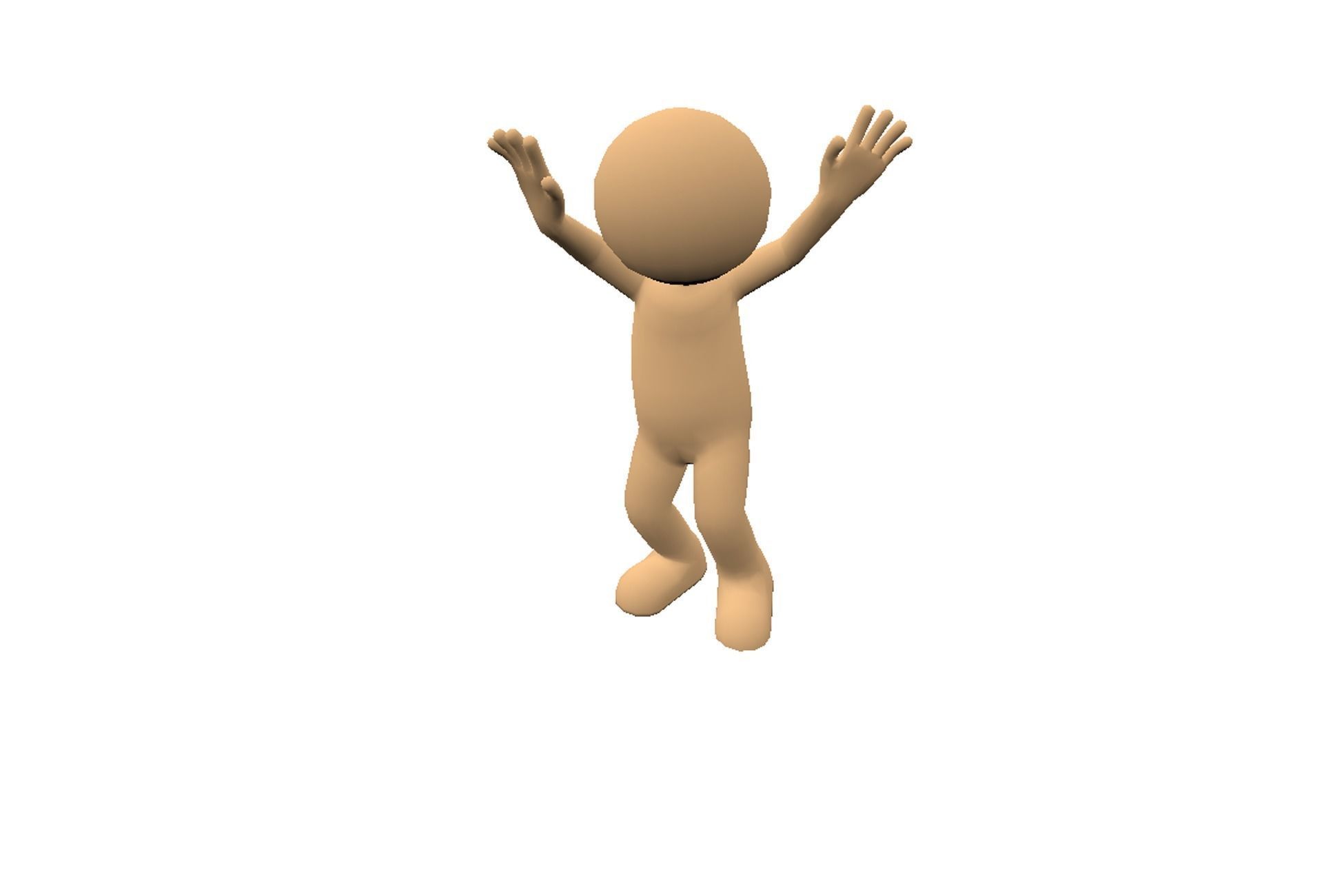 Hyper-Casual Characters pack 4 Low-poly 3D model_11