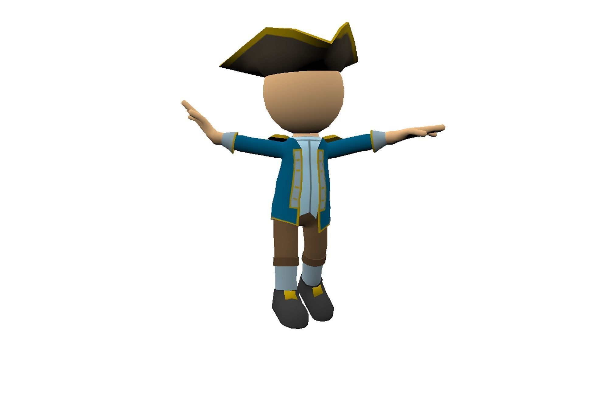 Hyper-Casual Characters pack 4 Low-poly 3D model_2