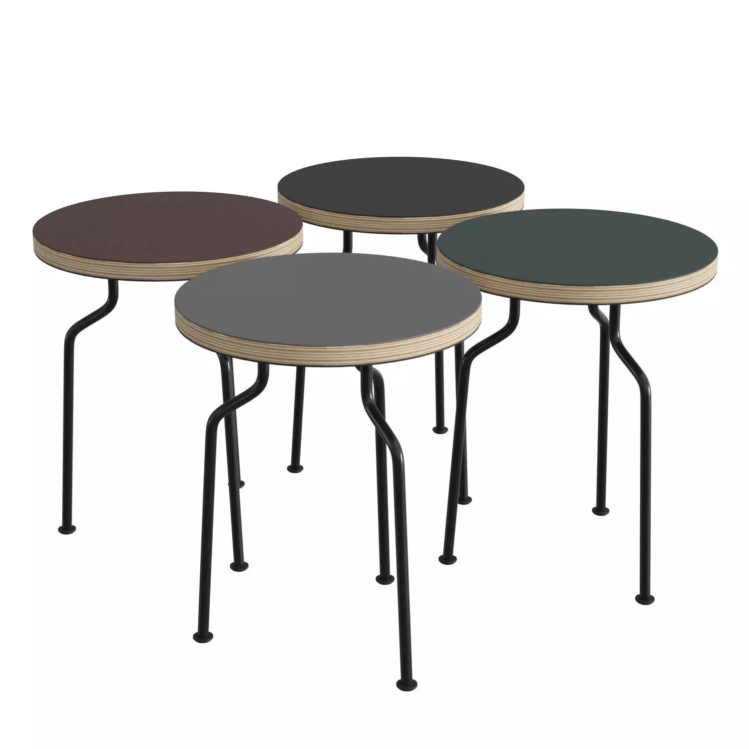 Modern Line Side Table 3D model_0