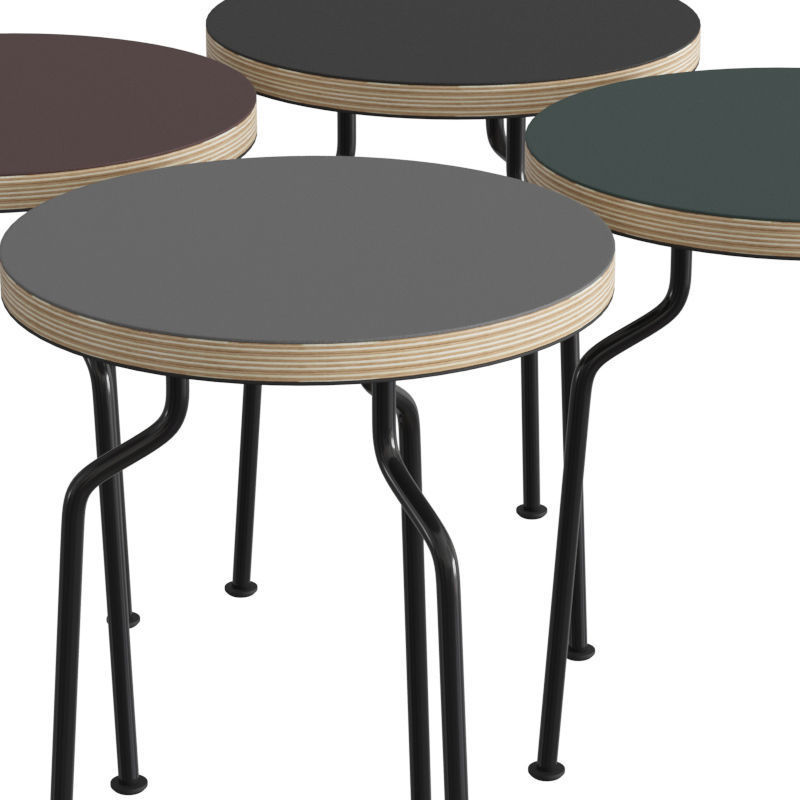 Modern Line Side Table 3D model_3