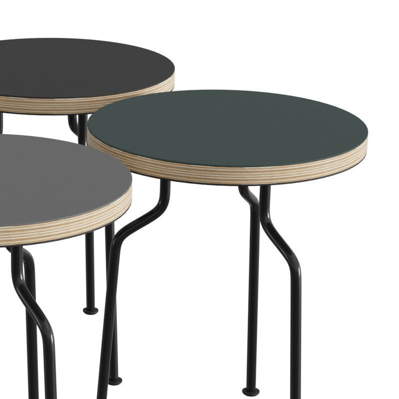 Modern Line Side Table 3D model_2