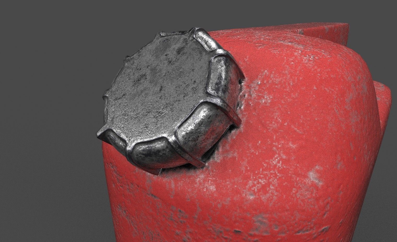 Petrol Can Low-poly 3D model_4