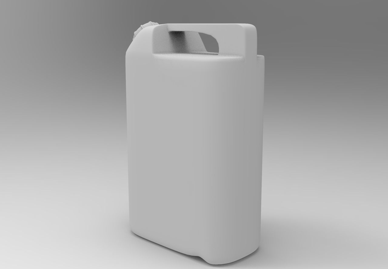 Petrol Can Low-poly 3D model_8