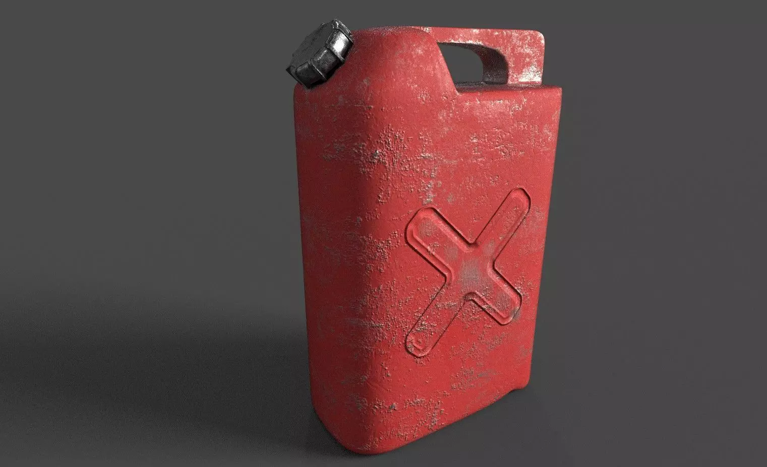 Petrol Can Low-poly 3D model_0