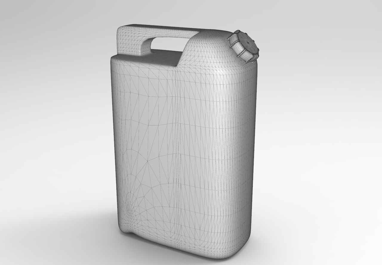 Petrol Can Low-poly 3D model_6