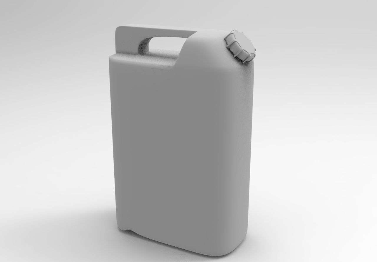Petrol Can Low-poly 3D model_7