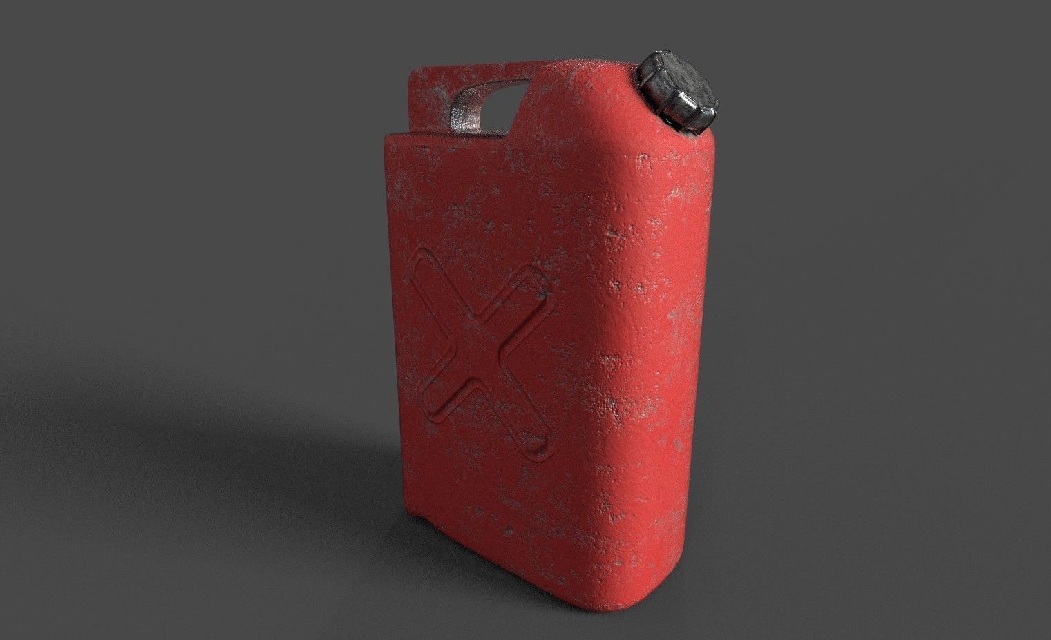 Petrol Can Low-poly 3D model_1