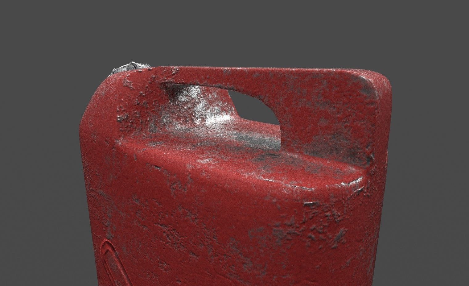 Petrol Can Low-poly 3D model_3