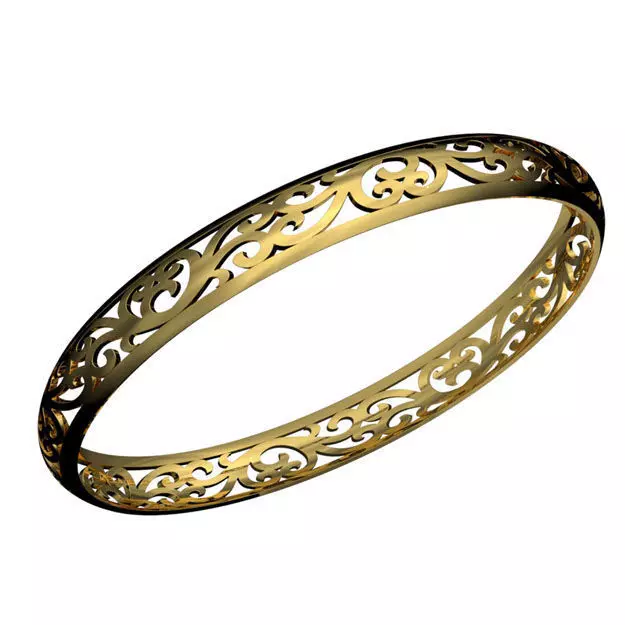 Hard Round Bracelet 3D print model