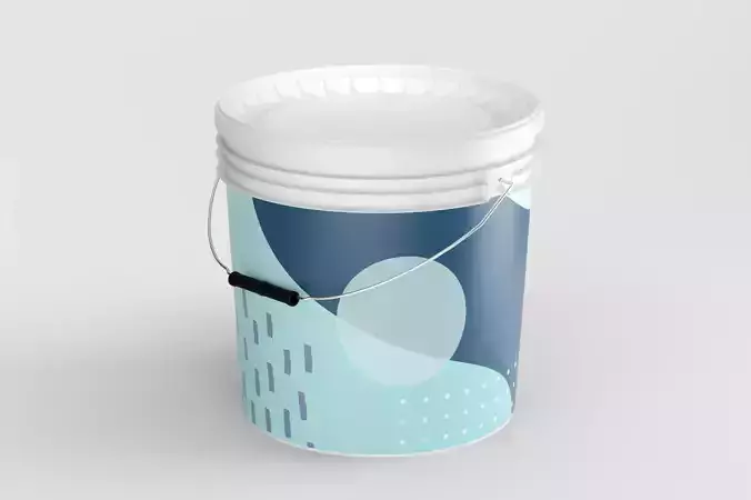 14L - Plastic paint Can 3D model 3D model