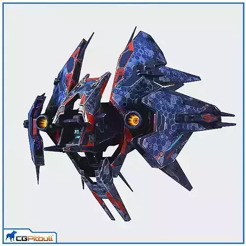 Low Poly Alien Fighter