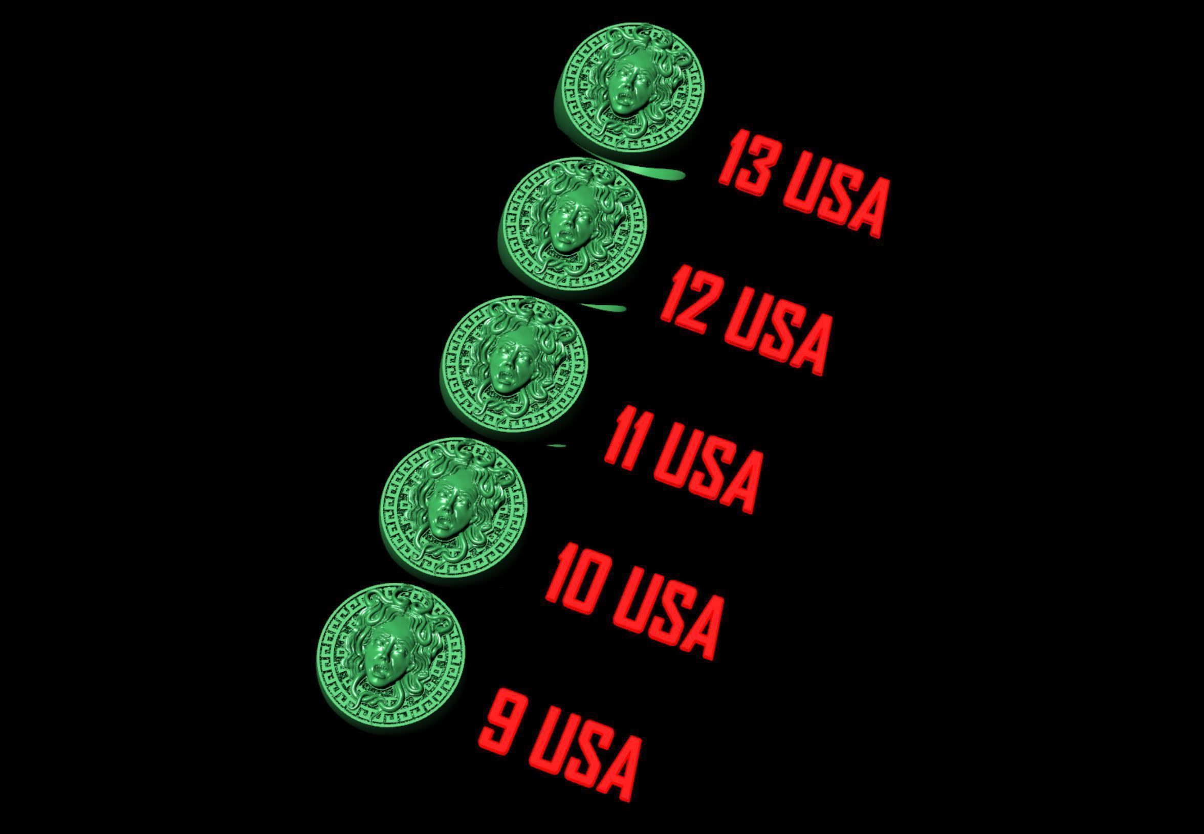 Medusa Gorgon Ring 3D print model_16