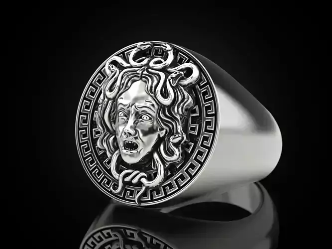 Medusa Gorgon Ring 3D print model