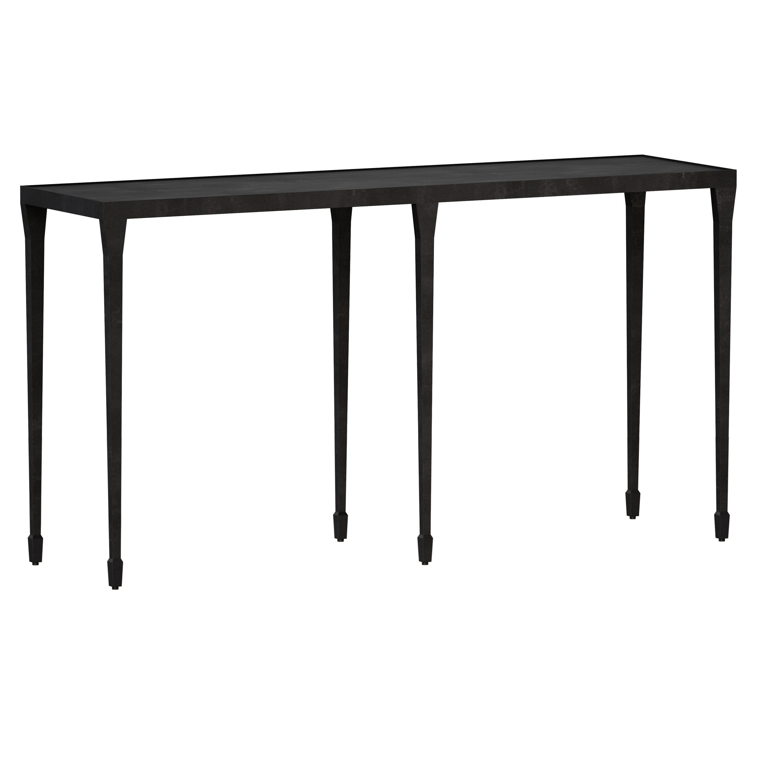 Silviano Iron Console Table Crate and Barrel 3D model_1