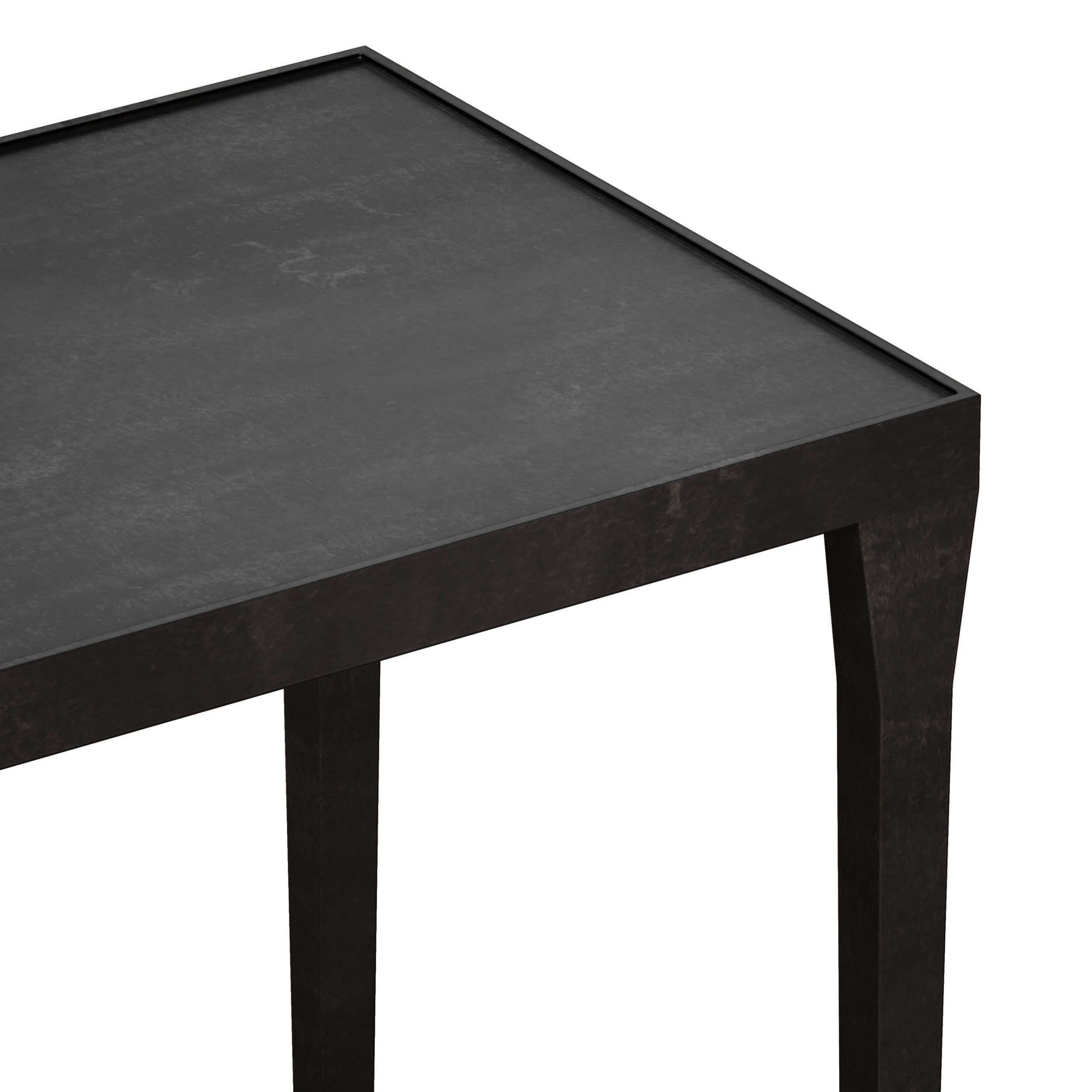 Silviano Iron Console Table Crate and Barrel 3D model_9