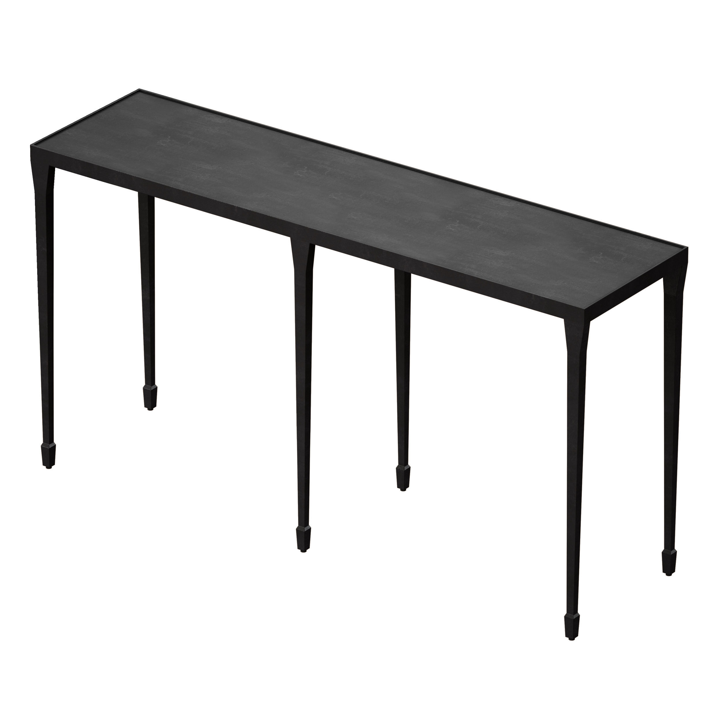 Silviano Iron Console Table Crate and Barrel 3D model_5