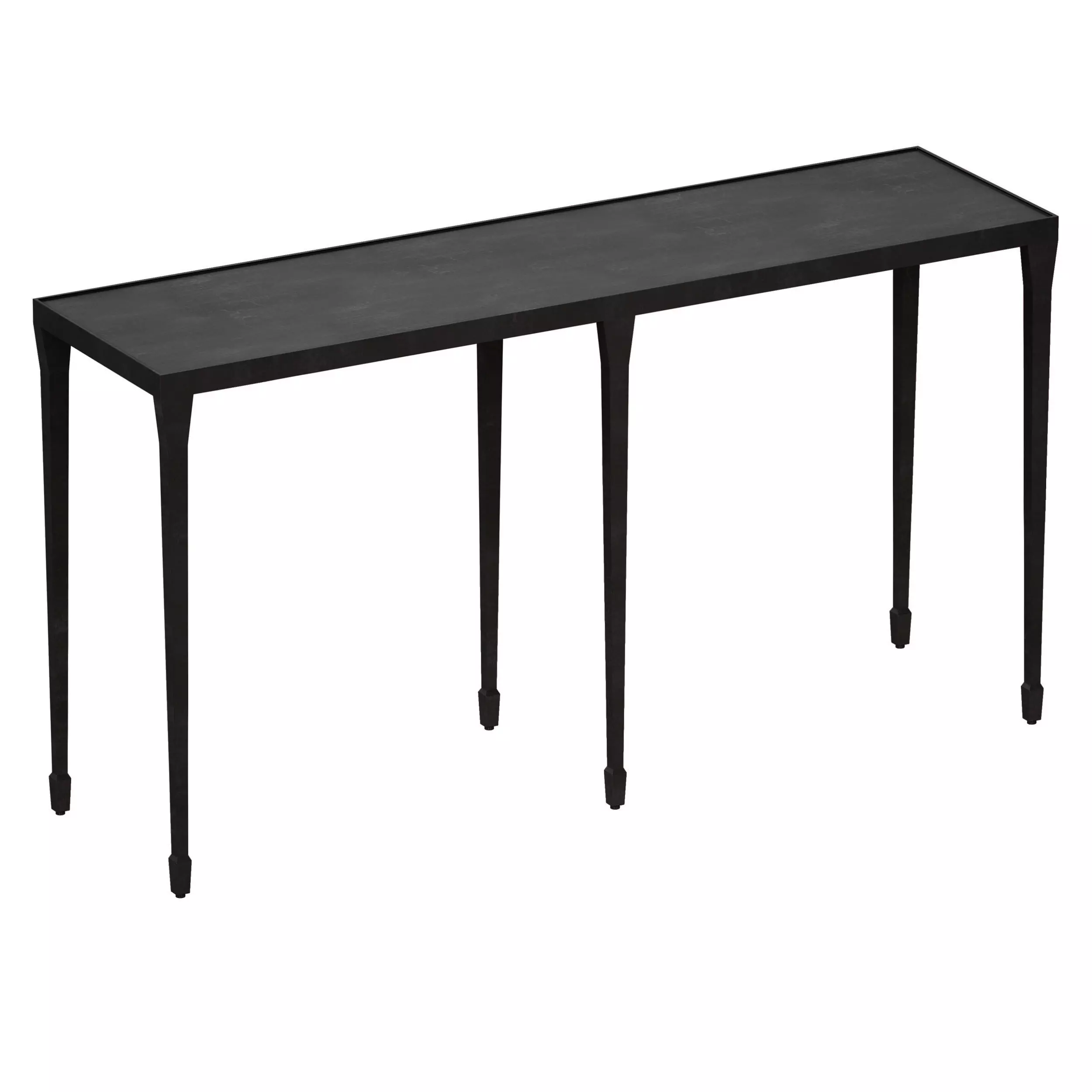 Silviano Iron Console Table Crate and Barrel 3D model_0
