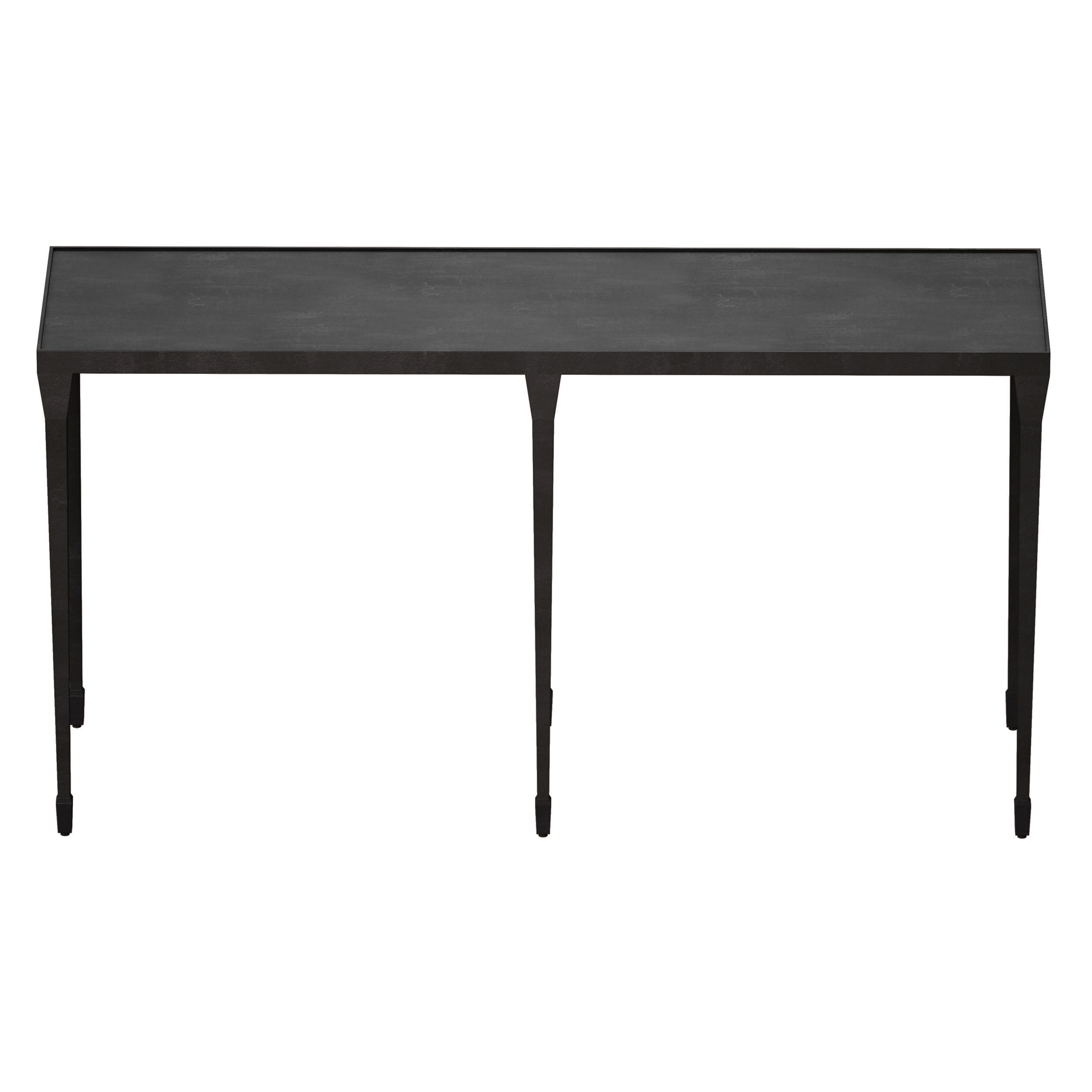 Silviano Iron Console Table Crate and Barrel 3D model_4