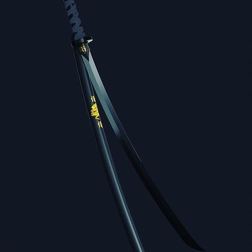 Katana-PBR samurai sword Free 3D model