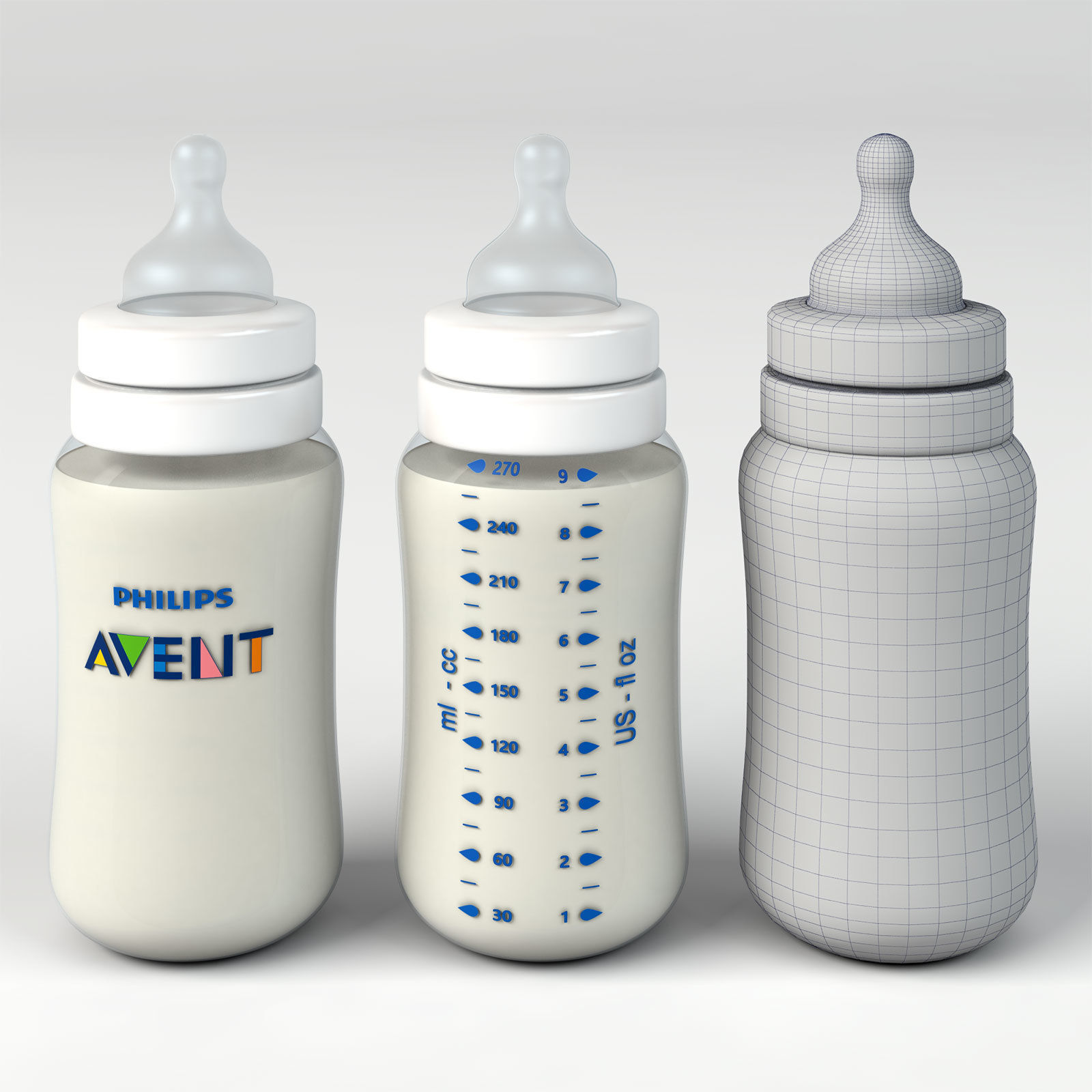 Baby Room Decor Set 3D model_4