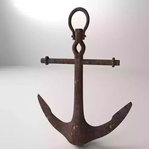 Anchor rusty 3D model