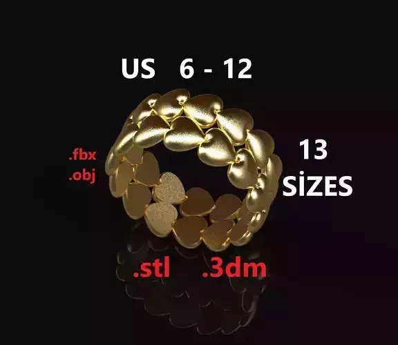 Model 229 Love Ring Valentine 3 US Size