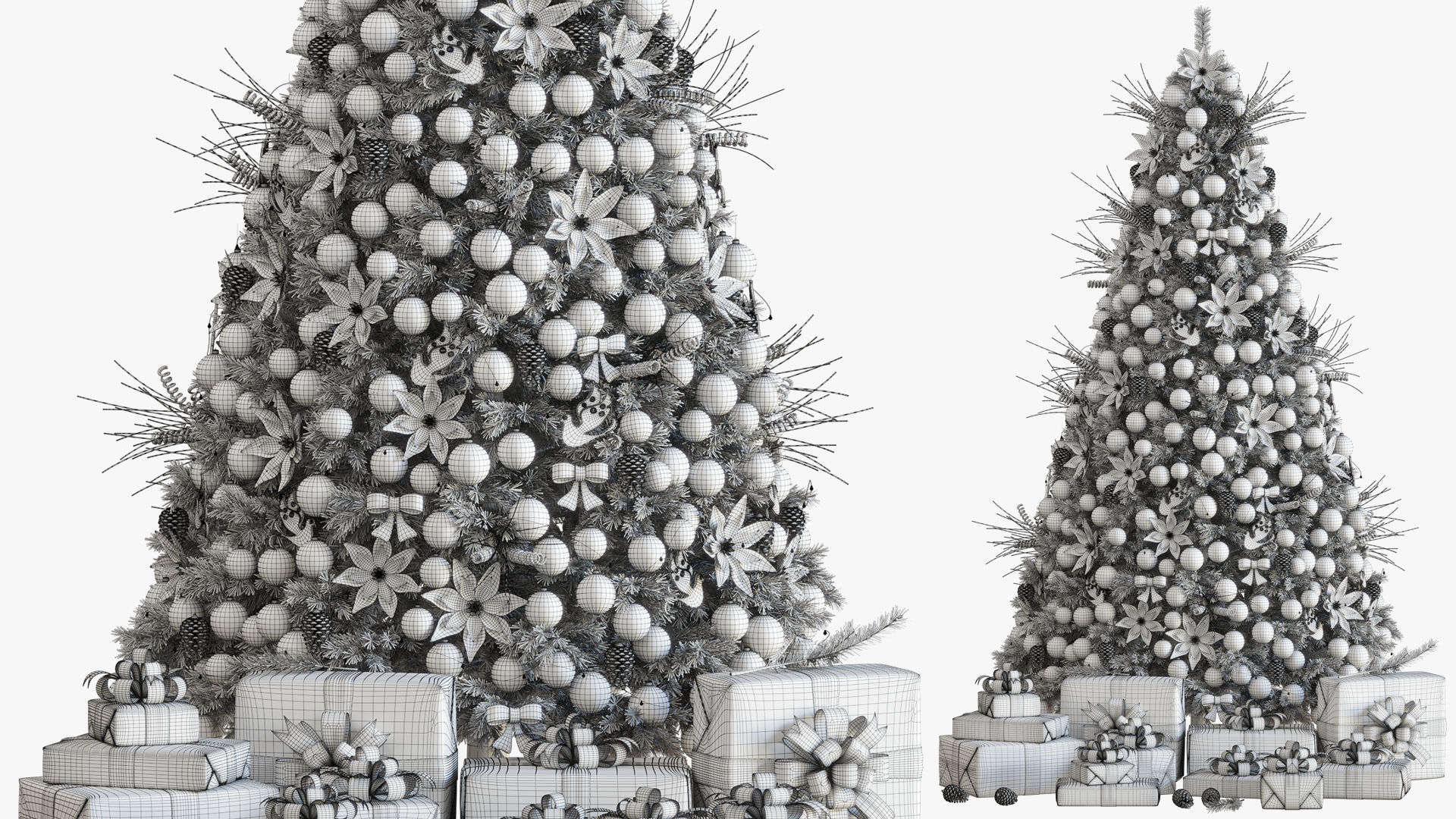 CHRISTMAS TREE DECORATIVE SET 3D model_5