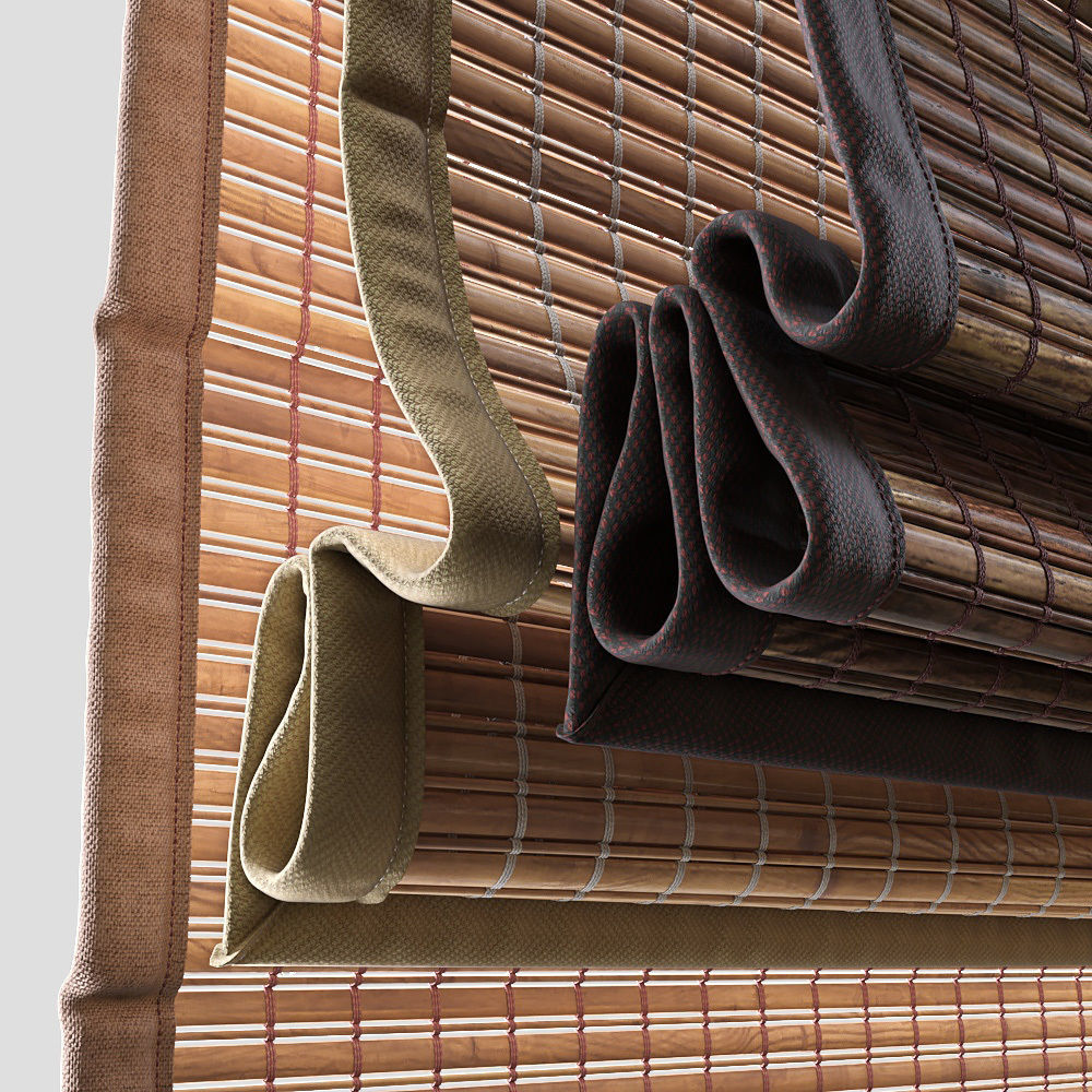 Woven Wood Shades 3D model_3