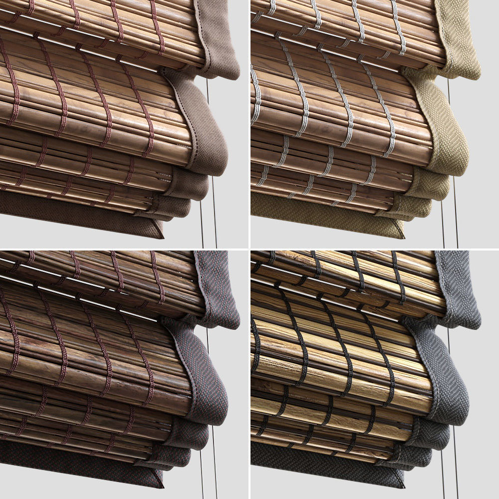 Woven Wood Shades 3D model_1