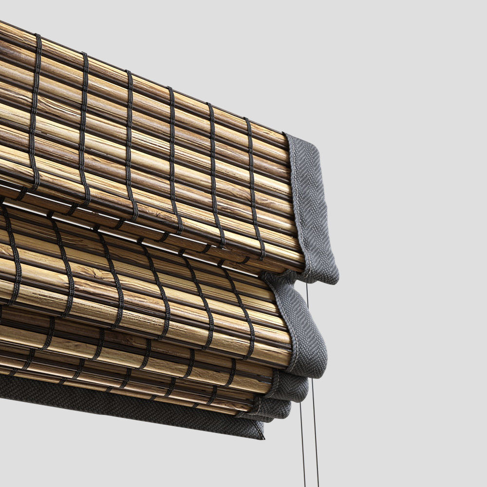 Woven Wood Shades 3D model_7