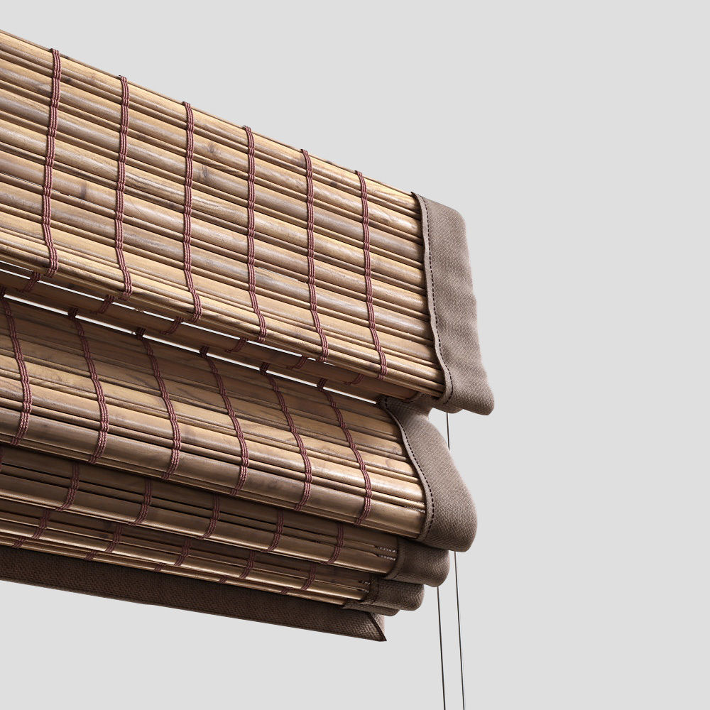 Woven Wood Shades 3D model_6