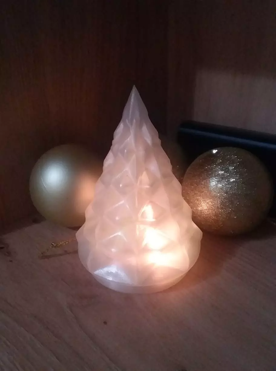 Christmas Tree for LED Candle or Adafruit CircuitPlayground 3D print model_0