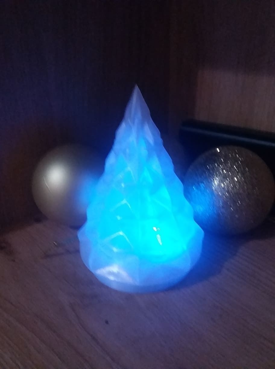 Christmas Tree for LED Candle or Adafruit CircuitPlayground 3D print model_2