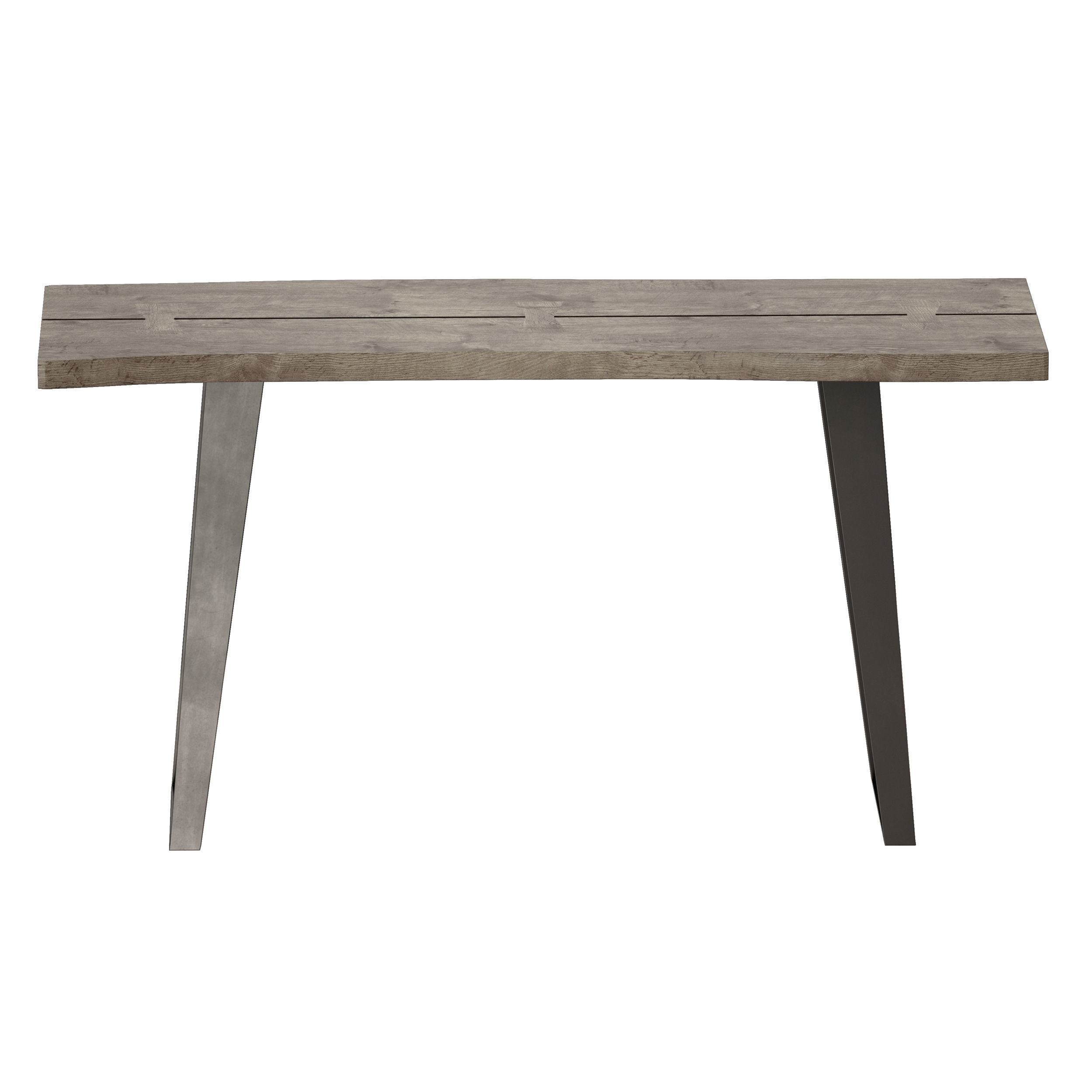 Yukon Grey Console Table Crate and Barrel 3D model_5