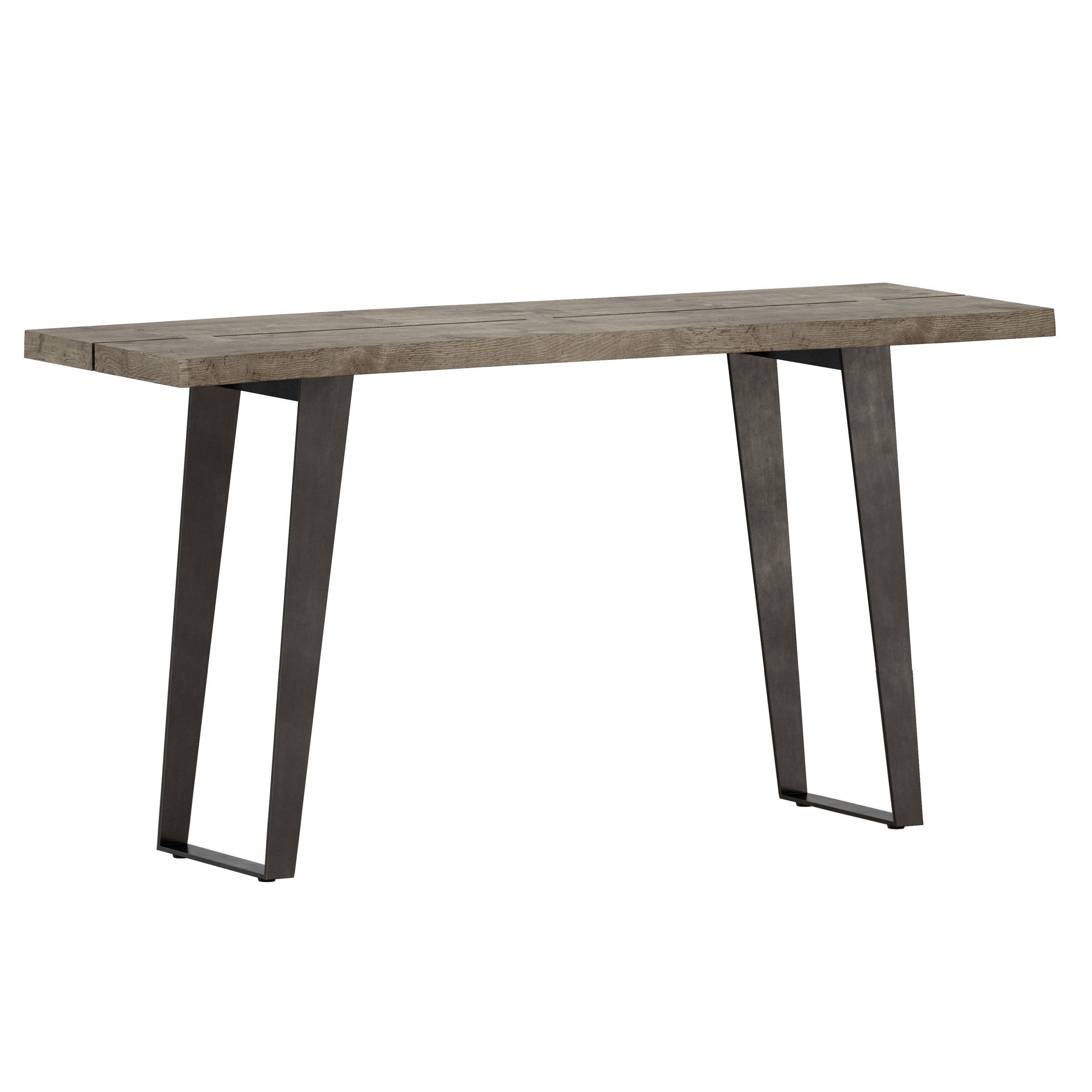Yukon Grey Console Table Crate and Barrel 3D model_1