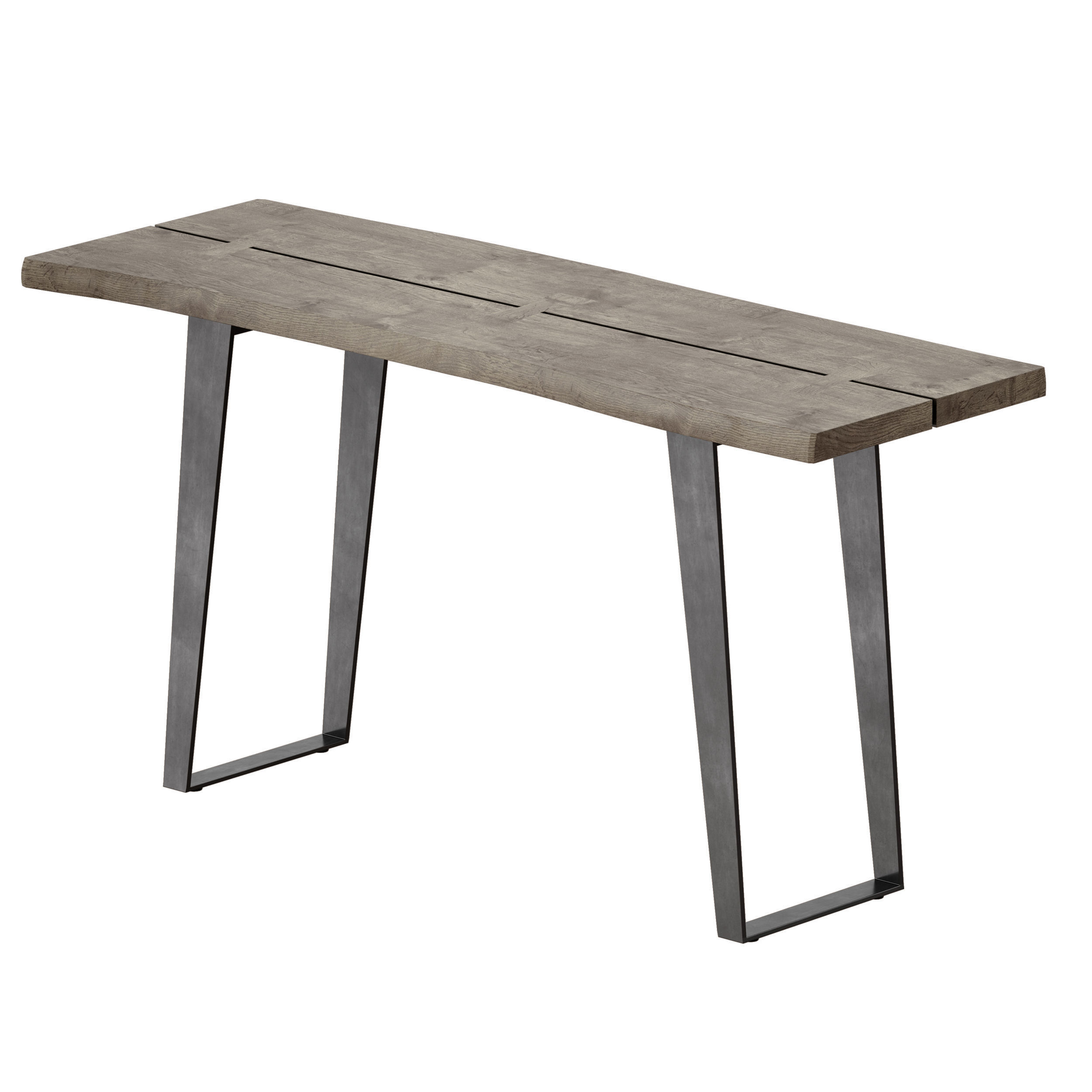 Yukon Grey Console Table Crate and Barrel 3D model_6