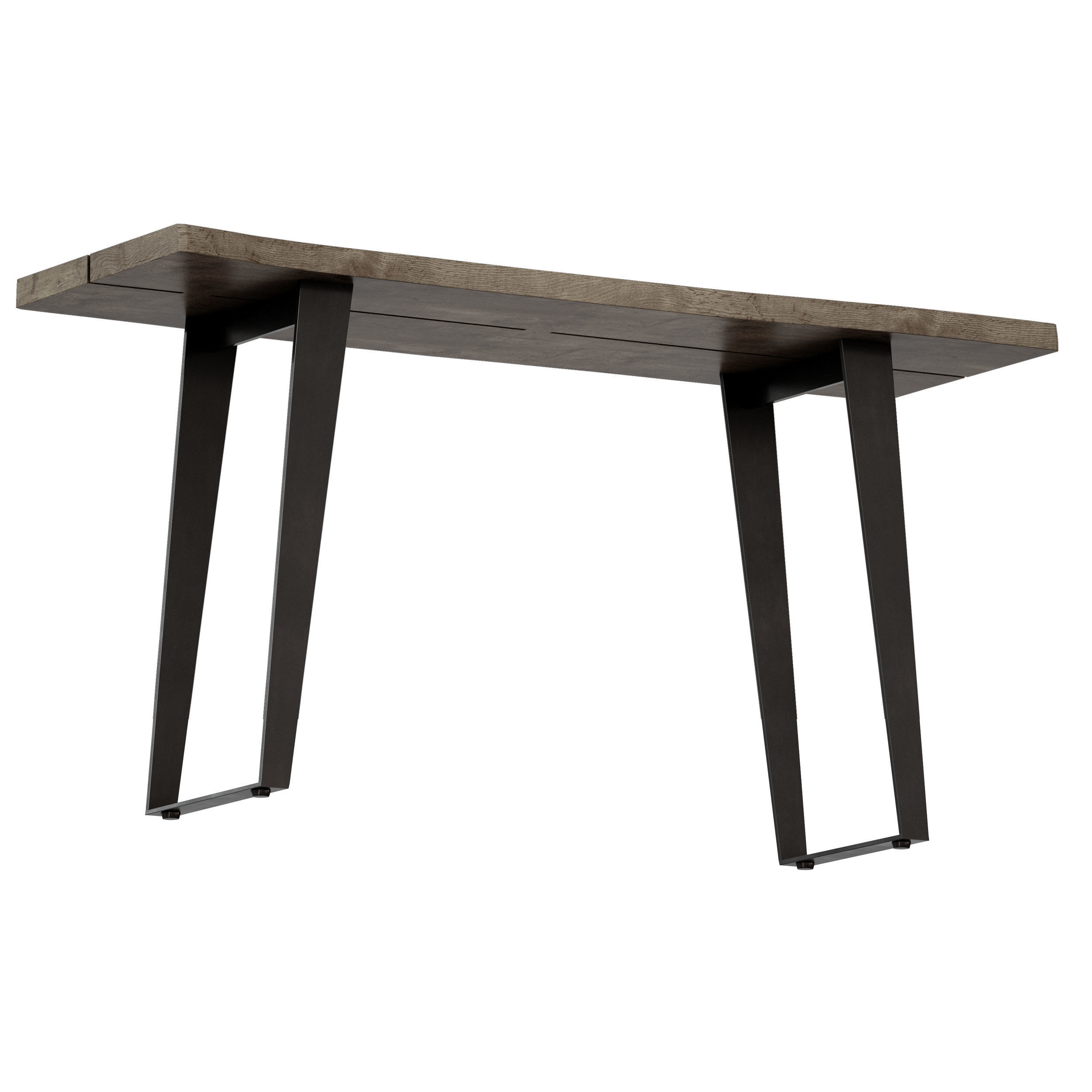 Yukon Grey Console Table Crate and Barrel 3D model_2