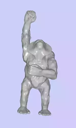 MakeIT Orangutan Hanging Ornament 3D Model