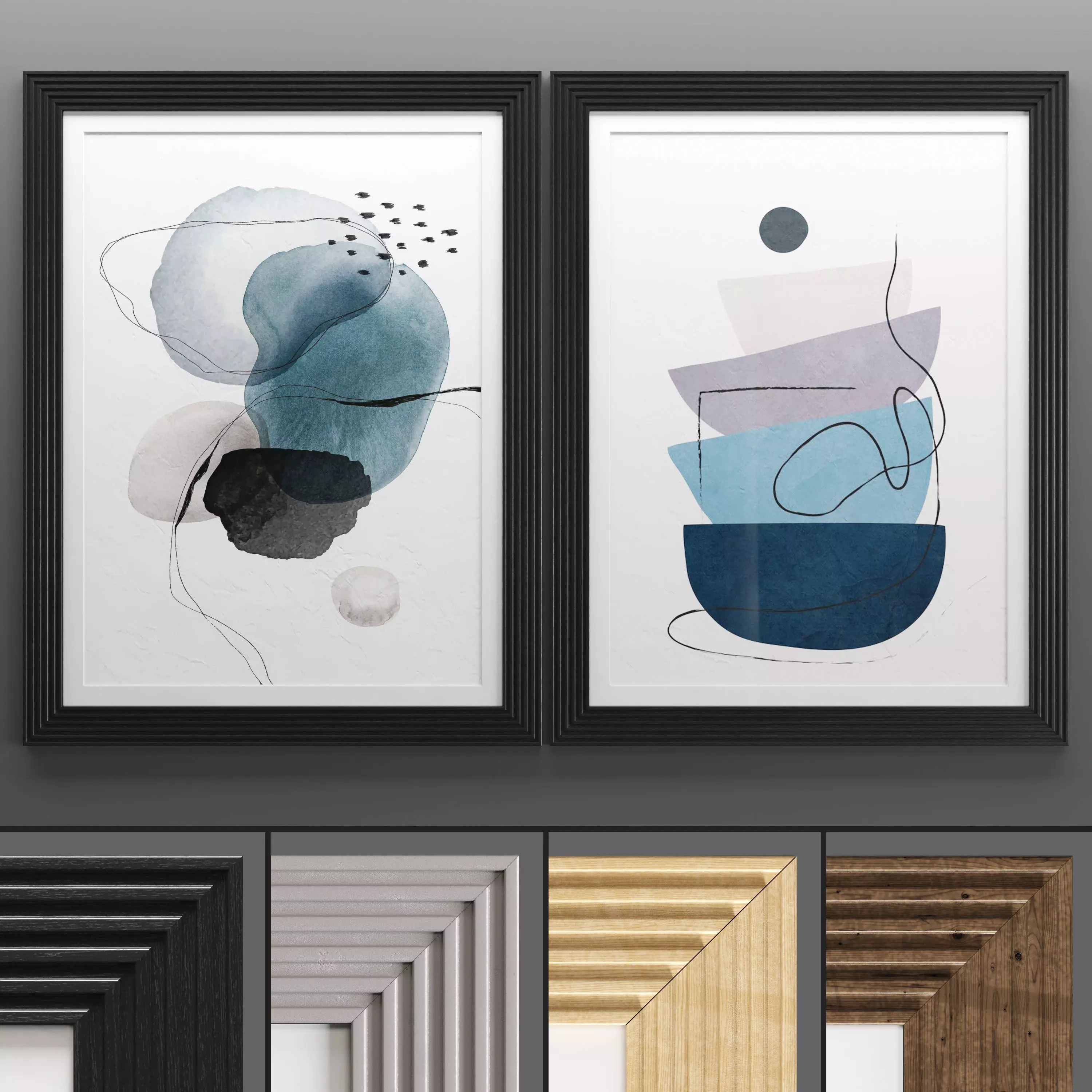 Art Frame 674 Low-poly 3D model_0