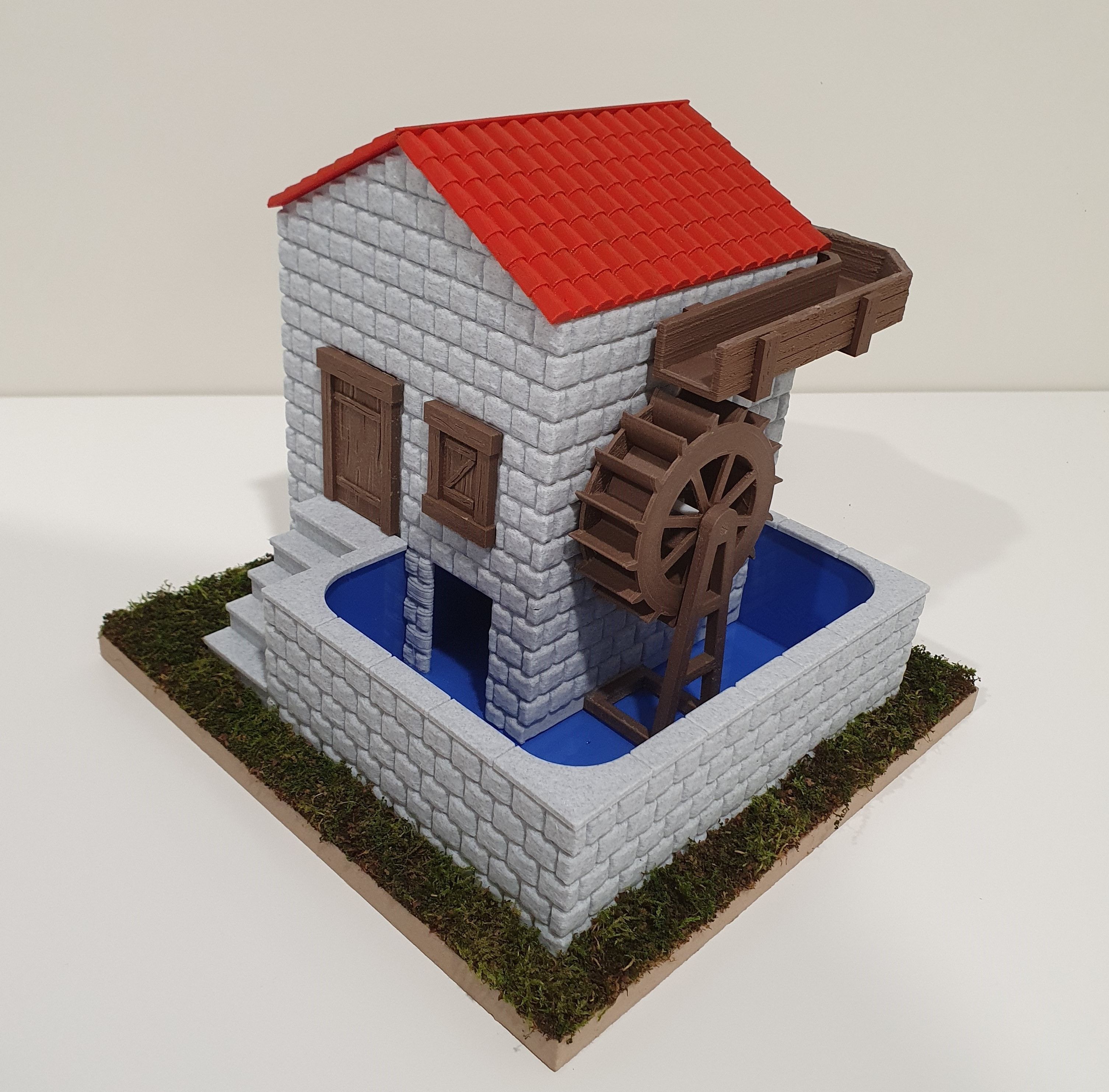 Old Watermill 3D print model_7