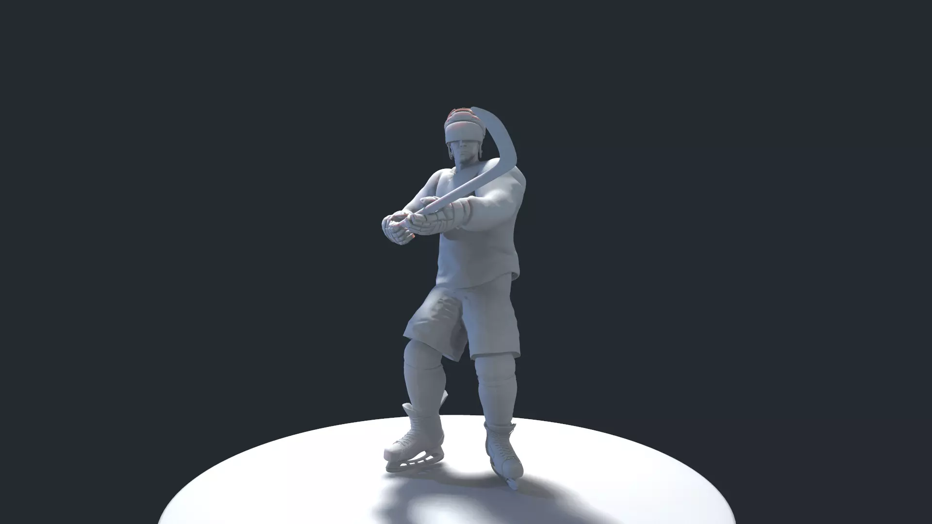 HOCKEY PLAYER MODEL 9 NO TEXTURE 3D print model
