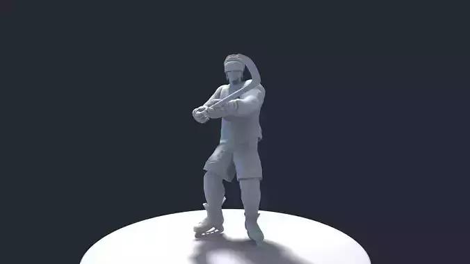 HOCKEY PLAYER MODEL 9 NO TEXTURE 3D print model