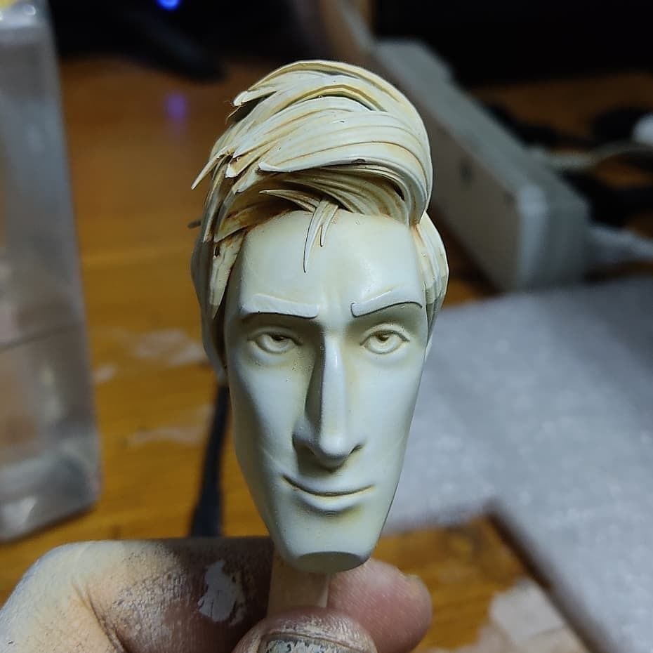 Peter Parker head sculpt 3D print model_5