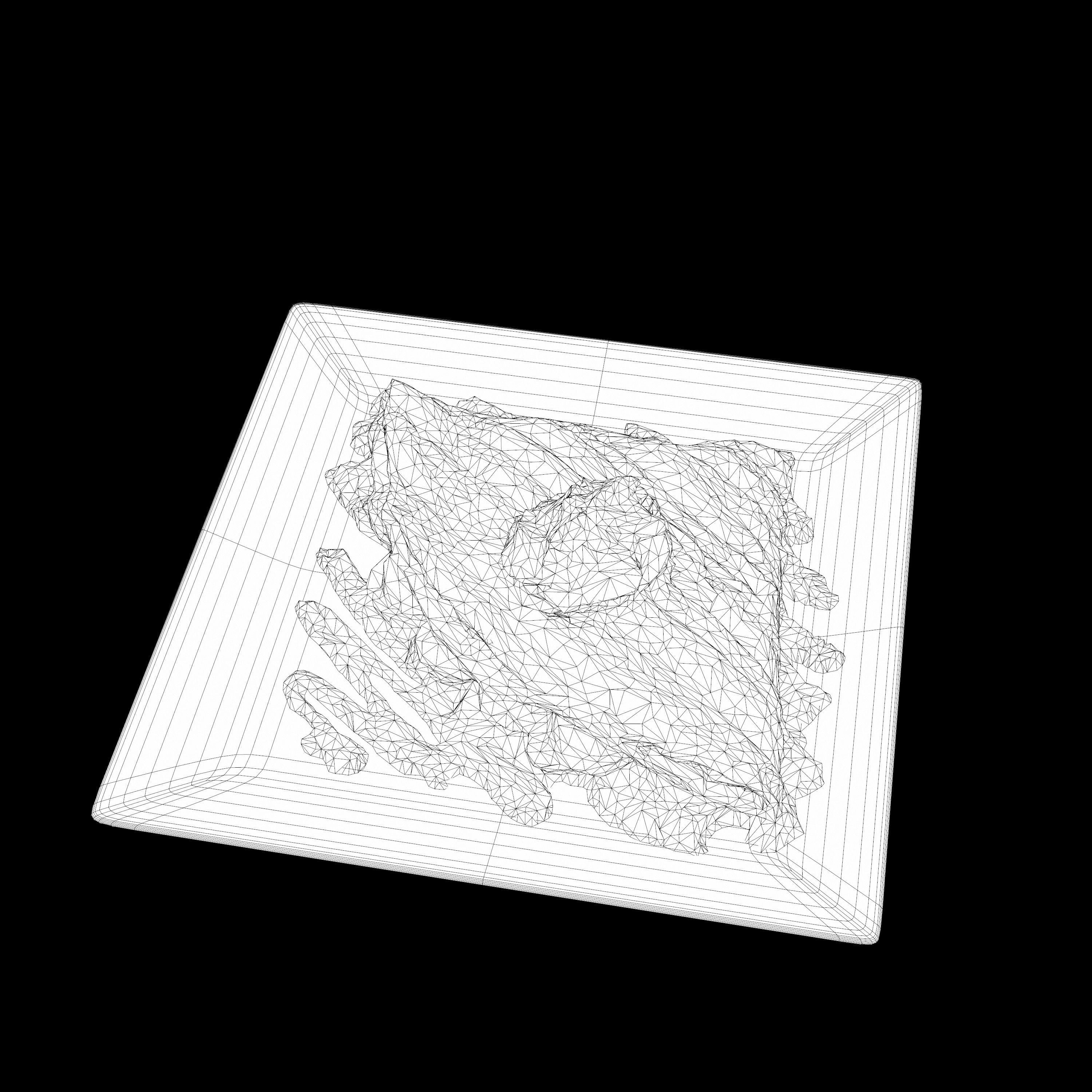 Strawberry banana Low-poly 3D model_15